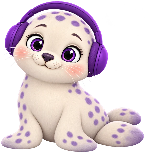 Loop the seal with headphones
